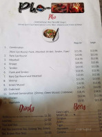 Pho Char Grill menu