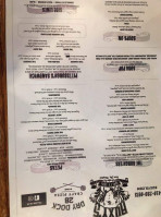 Buxys Salty Dog Saloon menu
