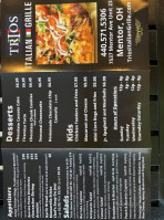 Trios Italian Grille menu