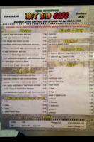 Monitor Hot Rod Cafe menu