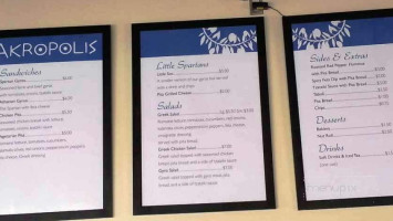 Akropolis menu