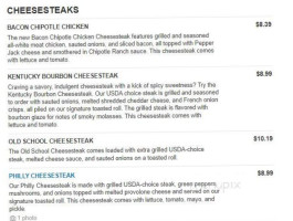 Charlie's Philly Steaks menu