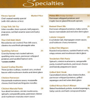 Sienna El Dorado Hills menu