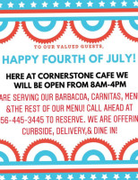 Cornerstone Cafe Catering food