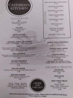 Castaways River Tiki menu