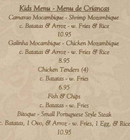 Moderns Snack menu