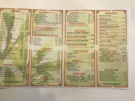 Bamboo Garden menu