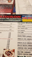 The Gridiron Of Centre menu