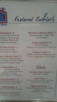 Hillside Cafe Steakhouse menu