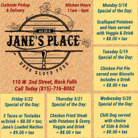 Jane's Place food