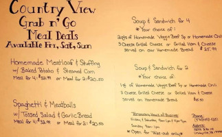 G T Country View menu