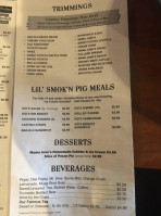 Smok'n Pig Bbq menu