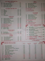 Lian Hsing Chinese menu