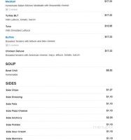Cape Cod Cafe Incorporated menu