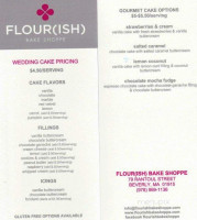 Flourish Bake Shoppe menu