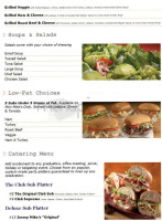 Jersey Mike's Subs menu