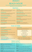 Docks Beach House menu