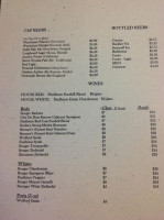 The Forester Pub Grill menu