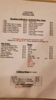 Junction Cafe Steakhouse menu