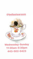 Bella's Tea Room food