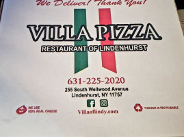 Villa Pizza food