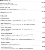 Peabody House Of Pizza menu