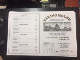 Peking House menu