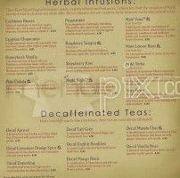 Teavana menu