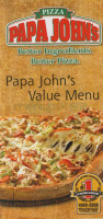 Papa John's Pizza menu