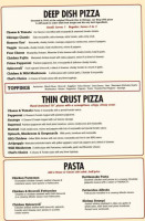 Uno Chicago Grill menu