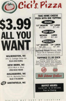 Papa John's Pizza menu