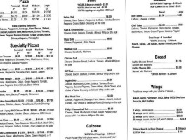 Fat Daddy's Pizza menu