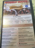 Wobbly Boots Bbq menu