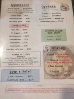Clermont Oyster menu