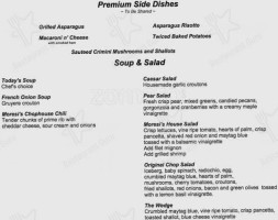 Moresi's Chophouse Clayton menu