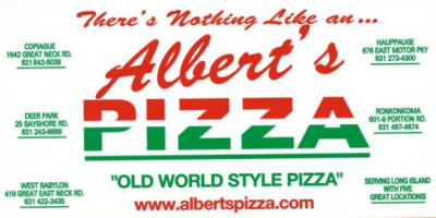 Albert’s Pizza Of Hauppauge menu