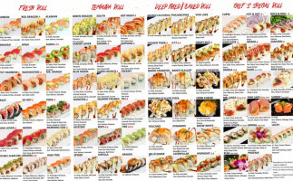 Heemo Sushi menu