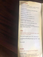 Pampered Palate Cafe Bistro menu
