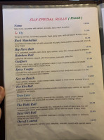 Fuji Grill Sushi menu