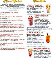 Pepe's Fruit Cup menu