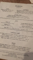 The Pioneer Cocktail Club menu