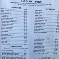 Debbie's Snack menu