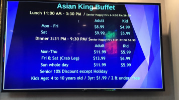 Asian King Buffet inside