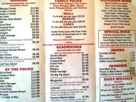 Morgan Dowell's Barbeque Joint menu