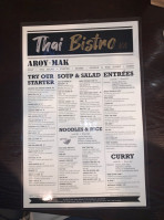 Thai Bistro Va menu