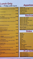 Tacos El Bajio menu
