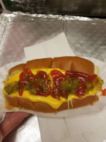 Louie's Hot Dogs food