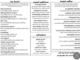 First Capital Nutrition menu