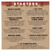 Drake's menu