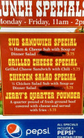 Jerry's West menu